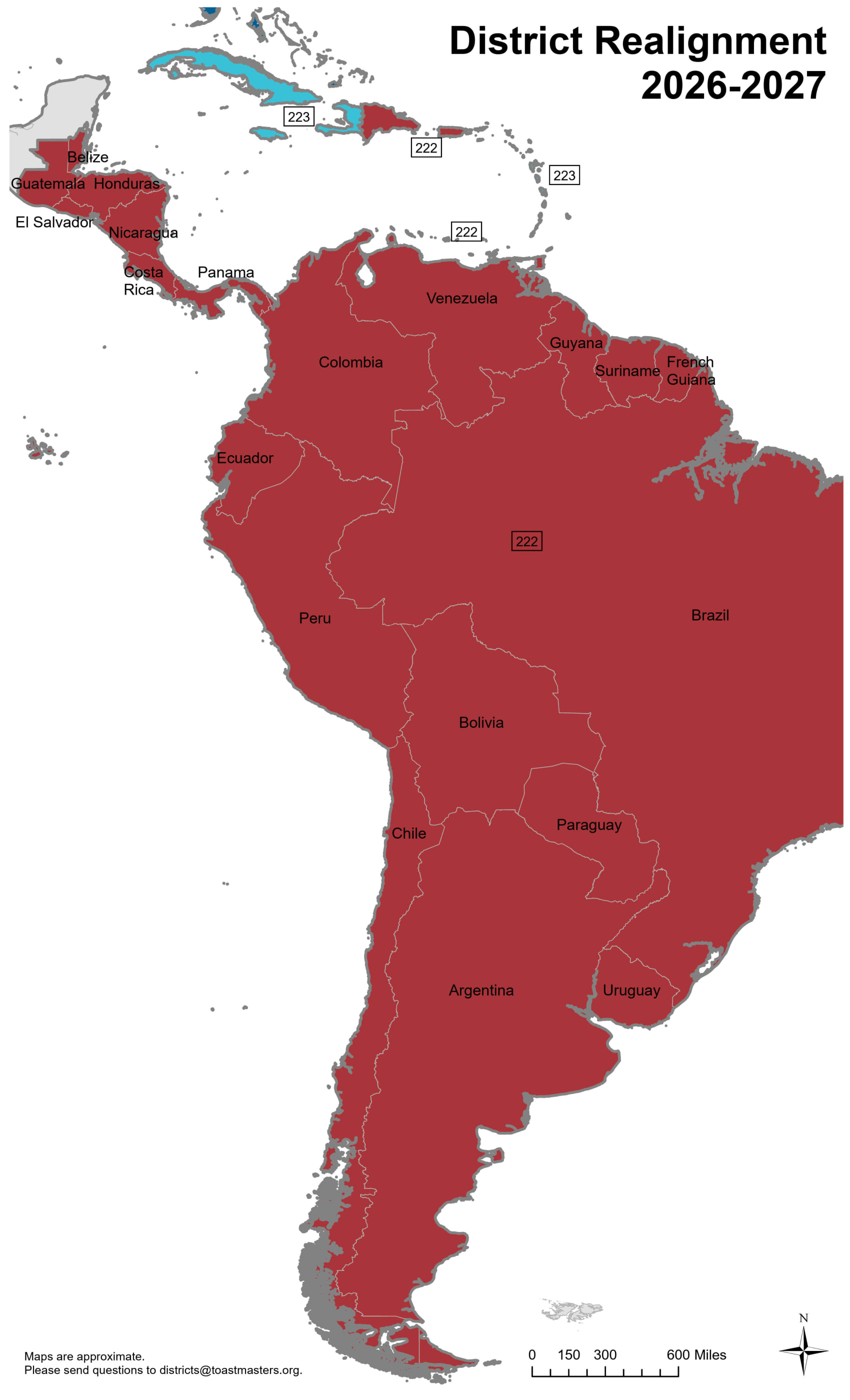 A map of the groups