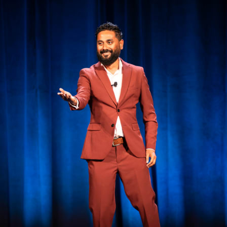 2025 World Champion of Public Speaking giving his winning speech