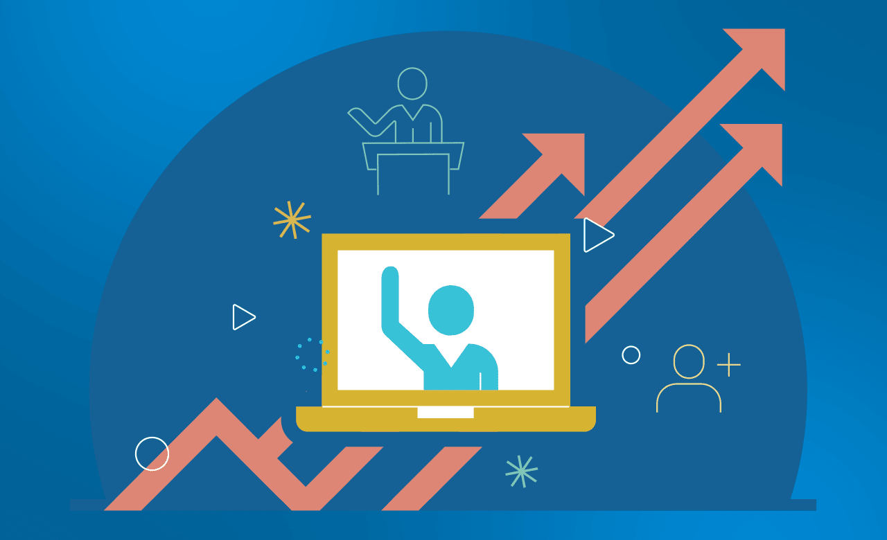 A pair of hands transplanting a plant into a pot