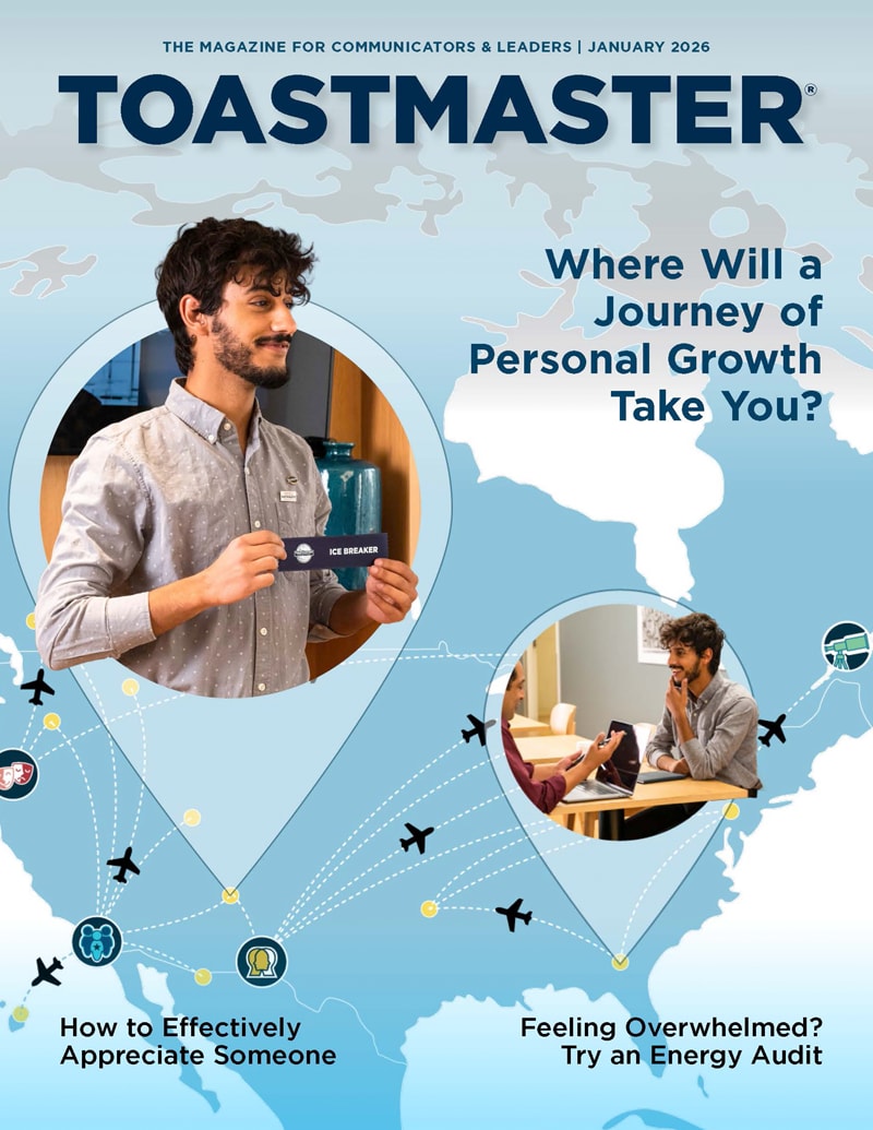 The image features a man with a mustache and beard sitting at a desk, surrounded by various icons and graphics representing personal growth and travel. In the background, there are additional images of the same man in a different setting, suggesting a journey or personal development.