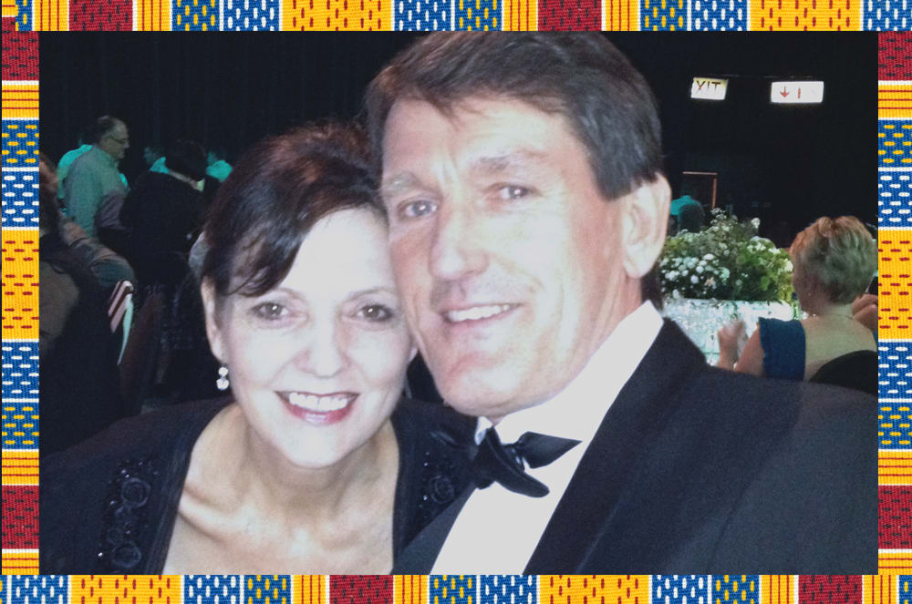 Rochat and her husband, Rory, at an International Convention.