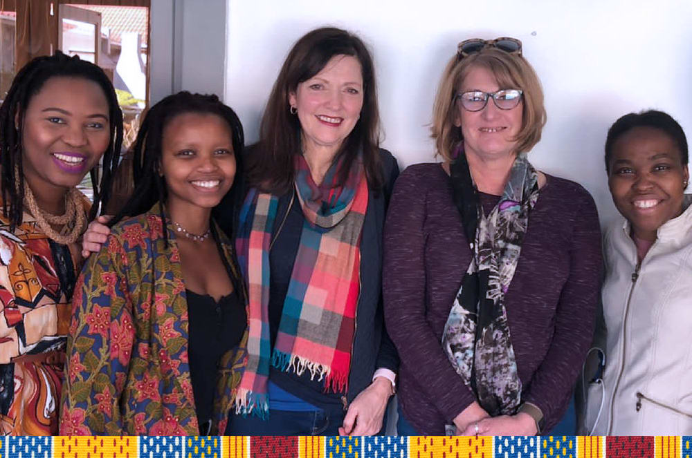 Aletta Rochat with members of District 74 (Southern Africa).