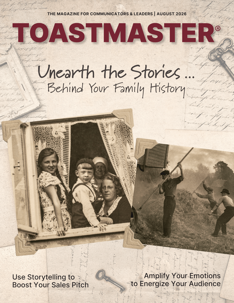 August 2026 Toastmaster Magazine Cover