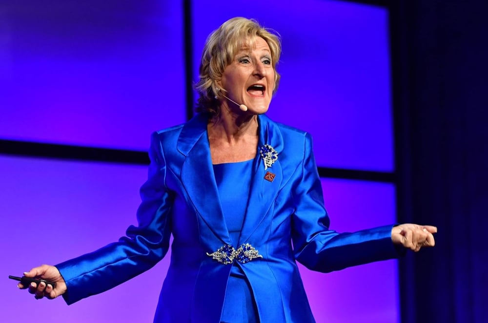 Sheryl Roush, DTM, AS, speaks at the Toastmasters 2016 International Convention in Washington, D.C.