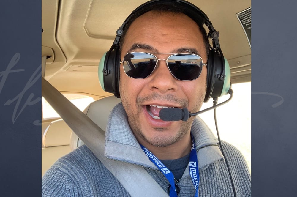 In the pilot’s seat